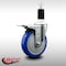 Service Caster 5'' SS Blue Poly Swivel 1-3/8'' Expanding Stem Caster Total Lock Brake SCC-SSEXTTL20S514-PPUB-BLUE-138 - alternate 2